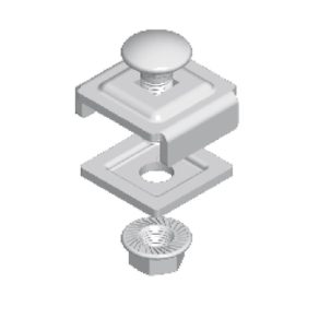   Conector pentru jgheaburi din plasă BAKS USSN/USSO 28x24 mm 900201