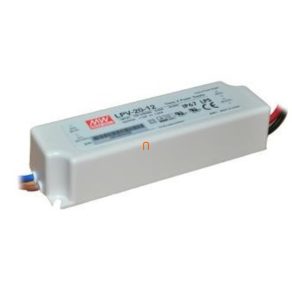   Sursă de alimentare cu o singură ieșire de clasa 2 pentru aplicații LED, LPV-20-12Vin: 90-264 VAC, Vout: 12 VDC (0-1,67 A), P: 20 W