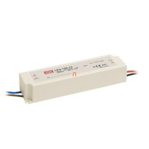   Sursă de alimentare cu o singură ieșire de clasa 2 pentru aplicații LED, Mean Well, LPV-100-12Vin: 90-264 VAC, Vout: 12 VDC (0-8,5 A), P: 100 WIP67