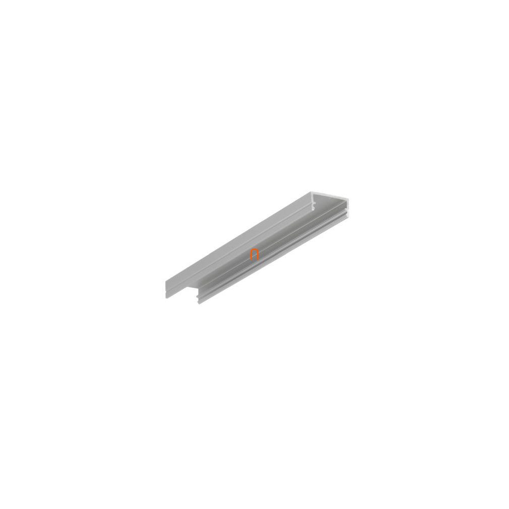 Topmet 7020020 BEGTON12 șină din aluminiu anodizat pentru suprafețe, pentru benzi LED de max. 10 W, lățime interioară 12 mm, lungime 2 m, capac C și J potrivit