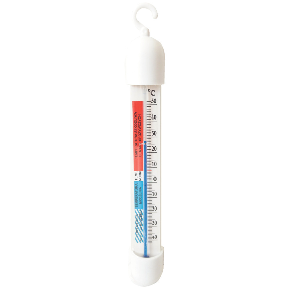 Termometru pentru frigider 16,5 cm, culoare albă