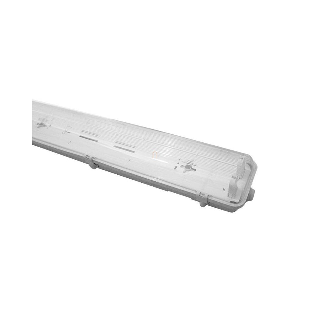 LED Corp de iluminat fără praf și abur, dimensiune 2x18W, montat pe tub LED, cu abajur din PC, IP65 5901752714472 ORO-ATLAS-2XT860-G Led-Pol