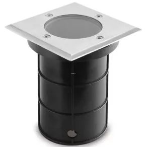   Lampă de exterior încastrată în pământ, 1xGU10, pătrată