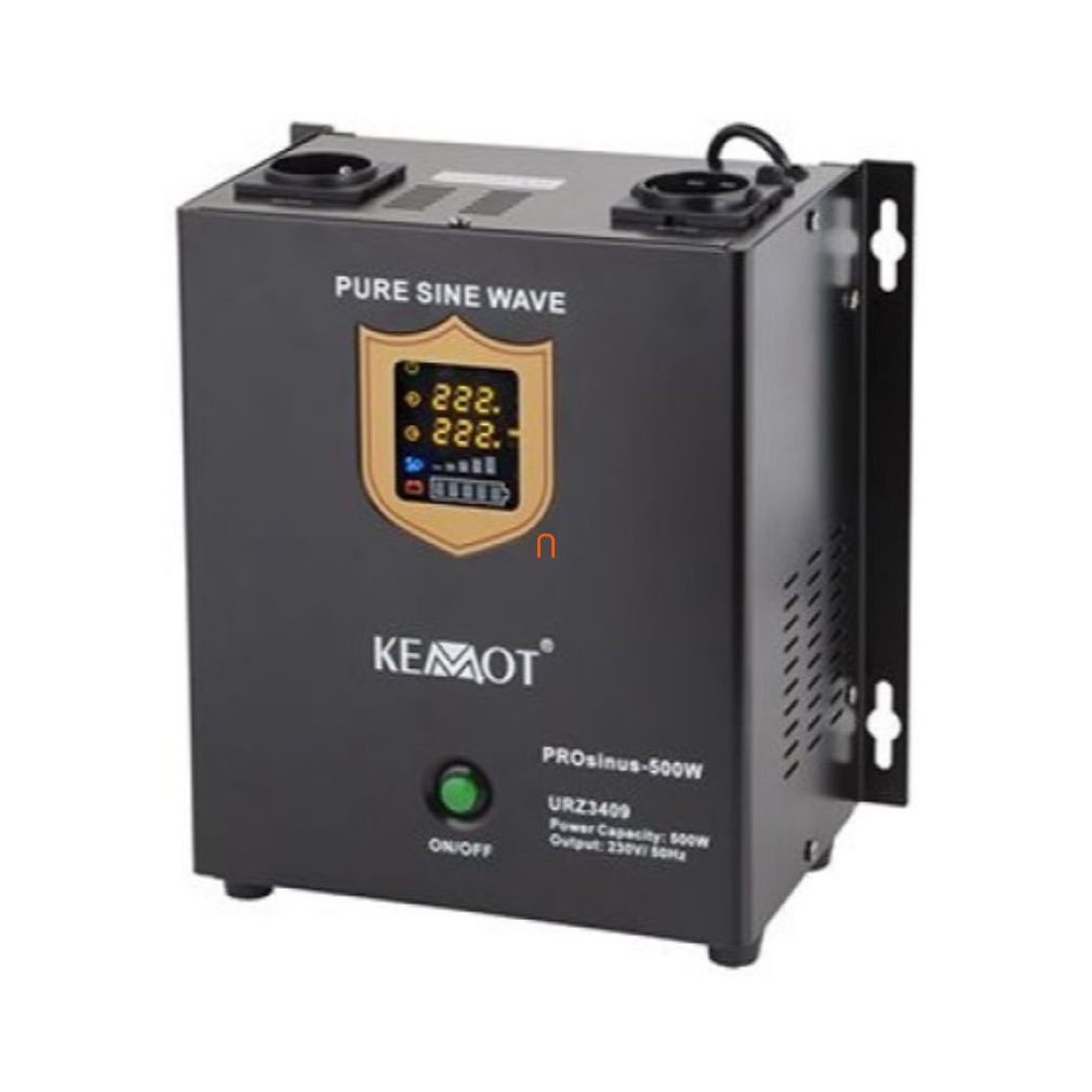 Kemot sursa de alimentare neîntreruptă 500W 230/230V sinusoidal, negru, fără baterie, montabilă pe perete URZ3409