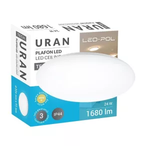   Lumină LED de tavan 1680lm 4000K 24W IP44 ORO-URAN-24W-DW LED POL 5902533193936