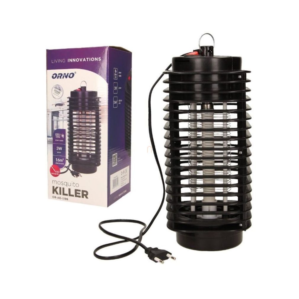 Capcană electrică pentru insecte 1x 3W 230V pentru 16m2 OR-AE-1396 ORNO MK-1