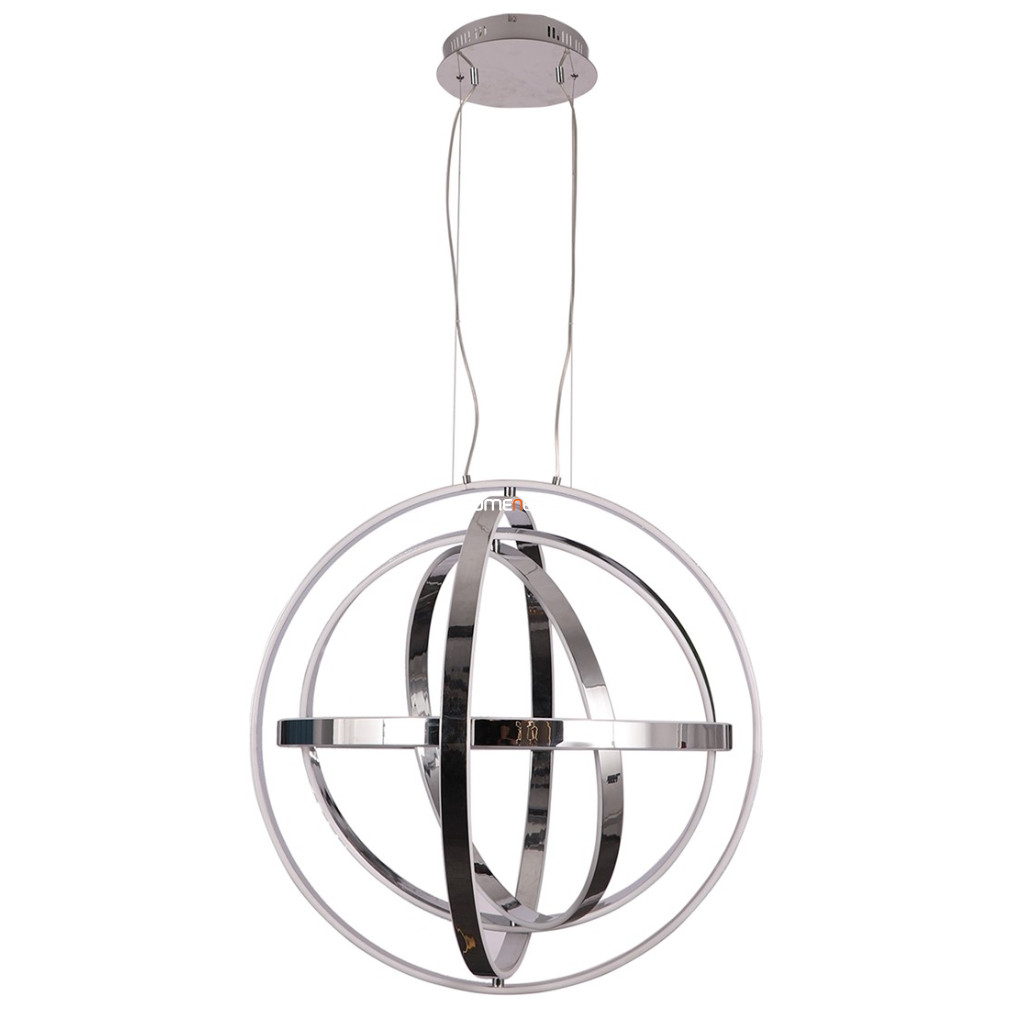 Lampă LED suspendată centrală, crom, 85 cm (Copernicus)