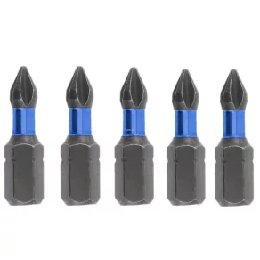   Set de 5 capete de șurubelniță PH3 ranforsate (1/4", 25 mm)
