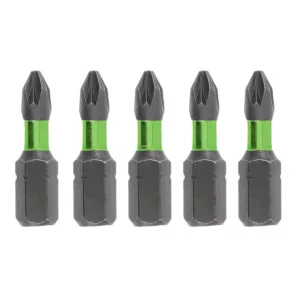Set de 5 capete de șurubelniță PZ0 (1/4", 25 mm)