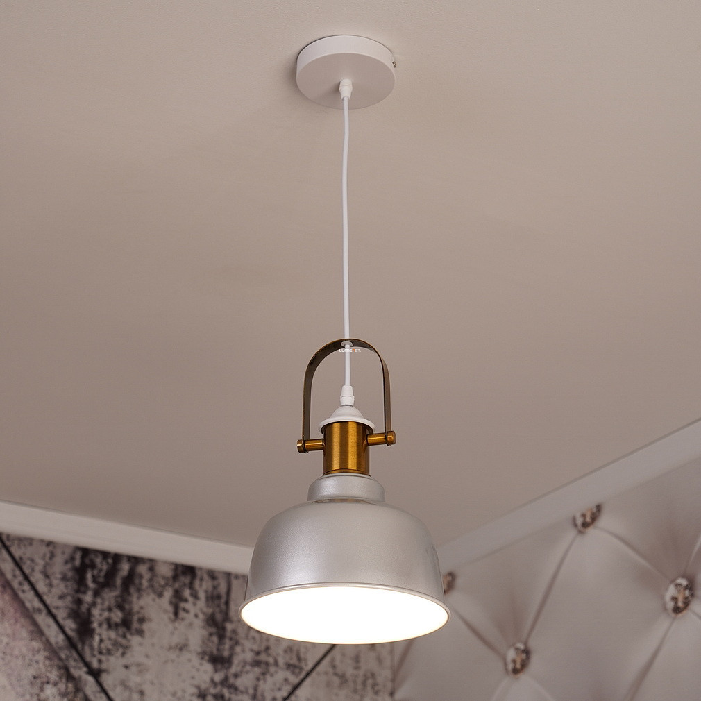 Lampa suspendată gri în stil loft, 23 cm - Zenit GTV OS-ZENIT-15-DEC