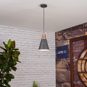   Lampă suspendată în negru și auriu - Gianni GTV OS-GIAN-E27-11-DEC