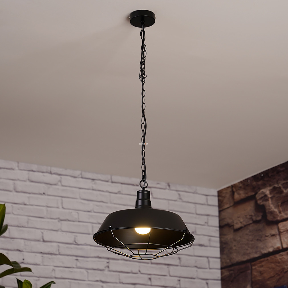 Lampa suspendată neagră în stil loft, 36 cm - Lars GTV OS-LARS2-10-DEC
