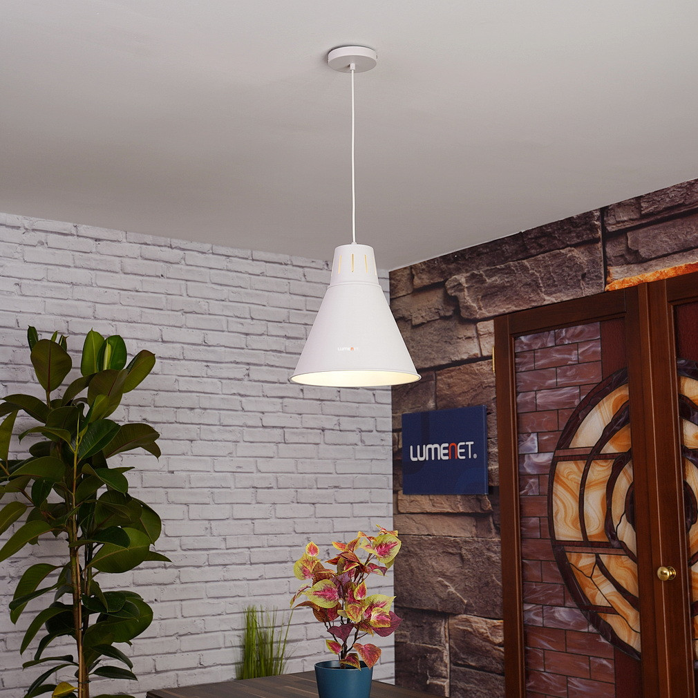 Lampa suspendată albă, 32 cm - Gianni GTV OS-GIAN-L-E27-00-DEC