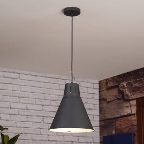 Lampă suspendată neagră - Gianni GTV OS-GIAN-L-E27-10-DEC