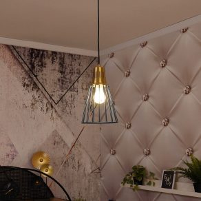 Lampă suspendată albastră - Kaliope GTV OS-KAL-E27-25-DEC