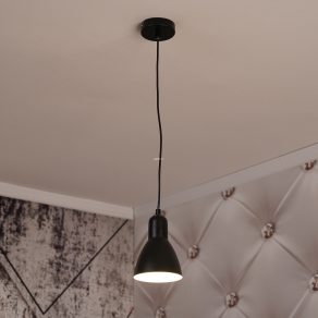 Lampă suspendată în negru - Etore GTV OS-ETO-L-E27-10-DEC