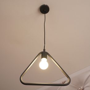   Lampa suspendată Triangulum în negru - Gija GTV OS-GI-E27-10-DEC