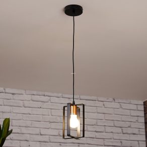   Lampă suspendată minimalistă cu abajur deschis, 13 cm - Oxalis GTV OS-OXAL2-10-DEC