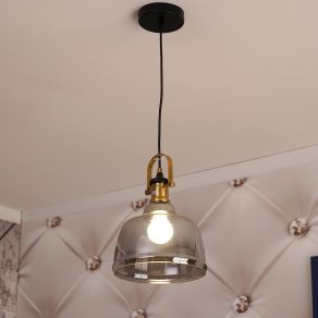   Lampă suspendată tip loft, negru, sticlă - Muscari 2 GTV OS-MUSC2-II-10-DEC
