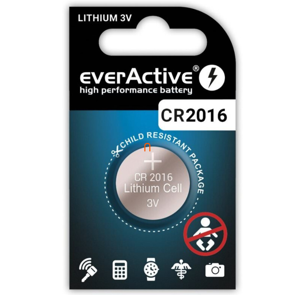 Baterie litiu EverActive CR2016 3V