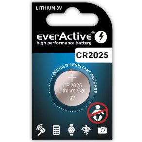 Baterie buton litiu EverActive CR2025 3V