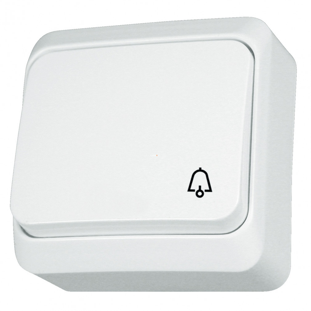 Schneider Prima N101 N101 buton de apăsare unipolar, cu sonerie, 10A, IP20 alb WDE001012