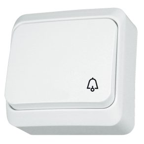   Schneider Electric Prima (IP 20) - WDE001012 - Buton cu un singur pol cu semnal sonor, 10 A, alb (101N)