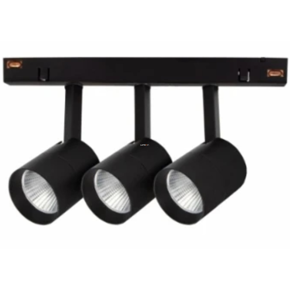 Modul de lampă cu șină cu trei spoturi, 10 W, negru - GAO WLD+40032