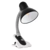 Lampă de birou neagră, 19 cm - Suzi Kanlux 7151 - cu prindere prin clemă pentru masă și raft, cu 1 soclu E27