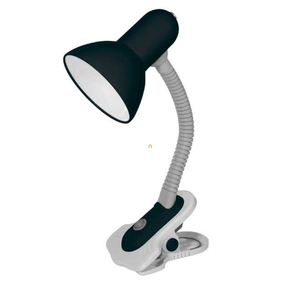 Lampa de masă neagră, 19 cm - Suzi Kanlux 7151 - fixare cu clemă pentru masă și raft, cu soclu 1xE27