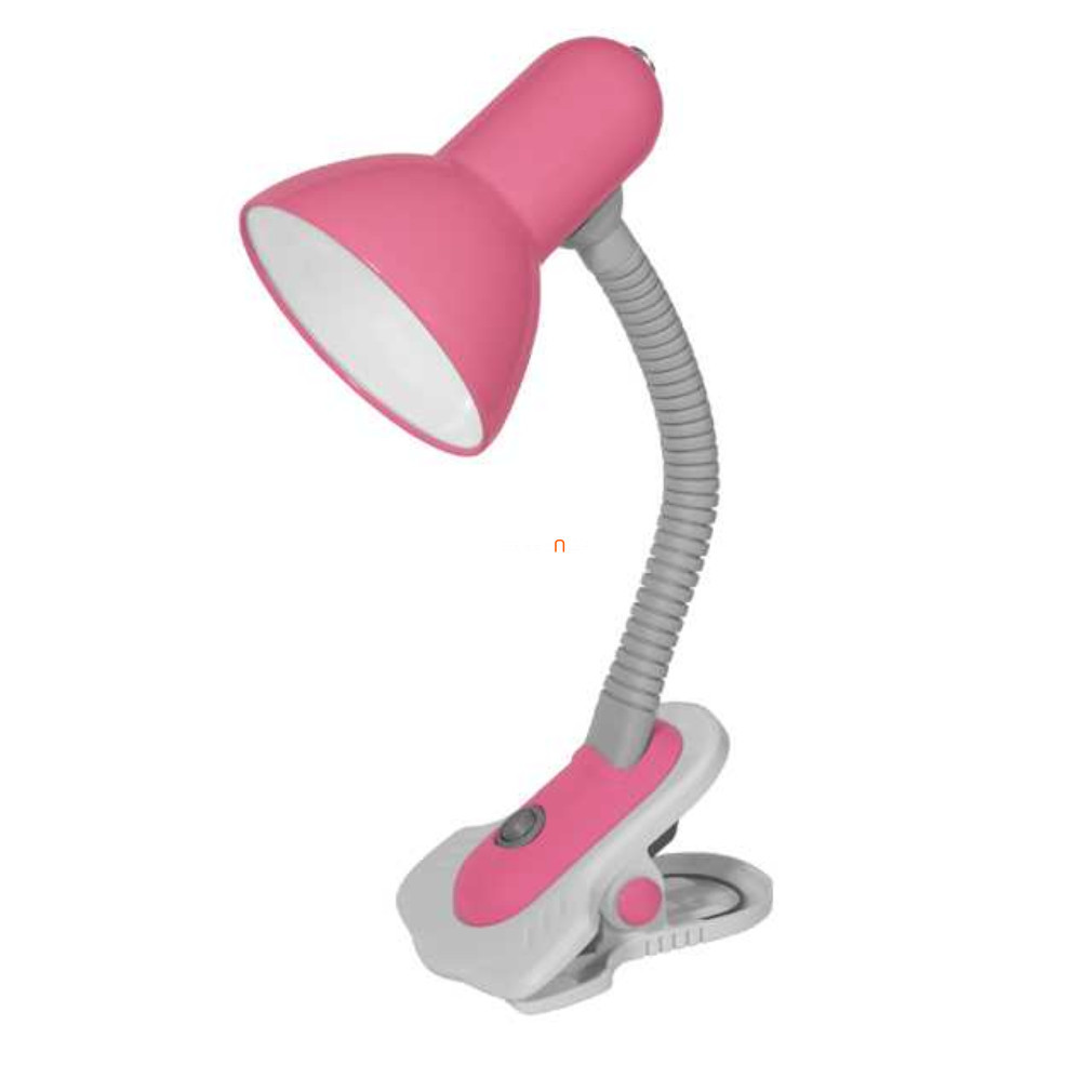Lampa de masă roz, 19 cm - Suzi Kanlux 7153 - fixare cu clemă pentru masă și raft, cu 1xE27 soclu