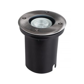   Lampă rotundă pentru exterior, montată pe sol, nichel - Moro N Kanlux 18194