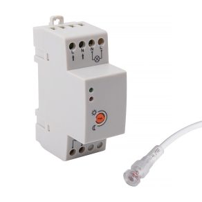 Comutator crepuscular, montabil pe șină