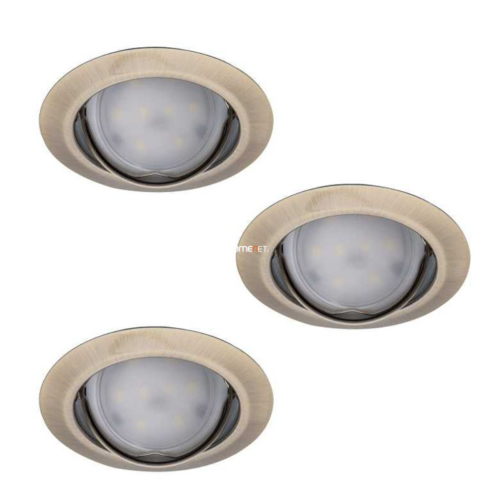 Set de spoturi rotunde încastrate, alamă, 3 buc./set - Tribis Kanlux 23846