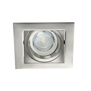   Spot de tavan cu formă pătrată, nichel, fără soclu - Alren Kanlux 26756