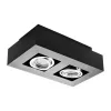 Spot de tavan orientabil, negru, cu 2 socluri GU10 - Stobi Kanlux 26832