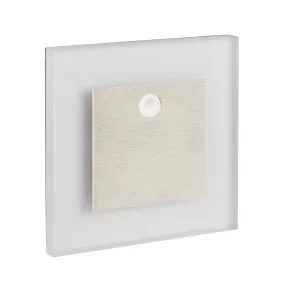   Lampă LED încastrată pentru scări, cu senzor de mișcare, 0,8 W, 13 lm, 3000 K, oțel inoxidabil - Apus Kanlux 27370