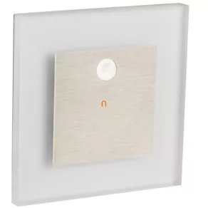   Apus LED senzor de mișcare încastrat pentru scări, 0,8 W, 14 lm, 4000 K, oțel inoxidabil, în ambalaj deschis