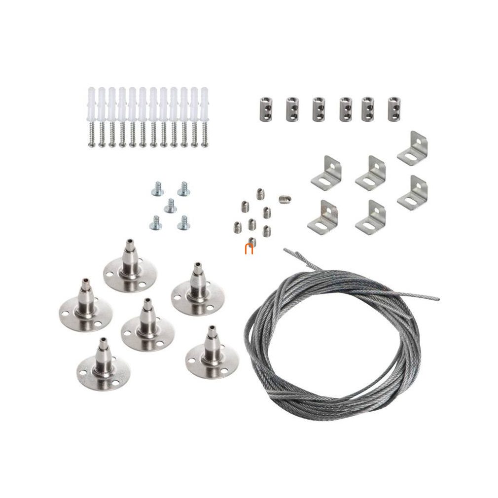 Kanlux 28505 SPN BRAVO S/P 12030 6 bowdenes, set de suspendare 1 m pentru panou LED 1200*300