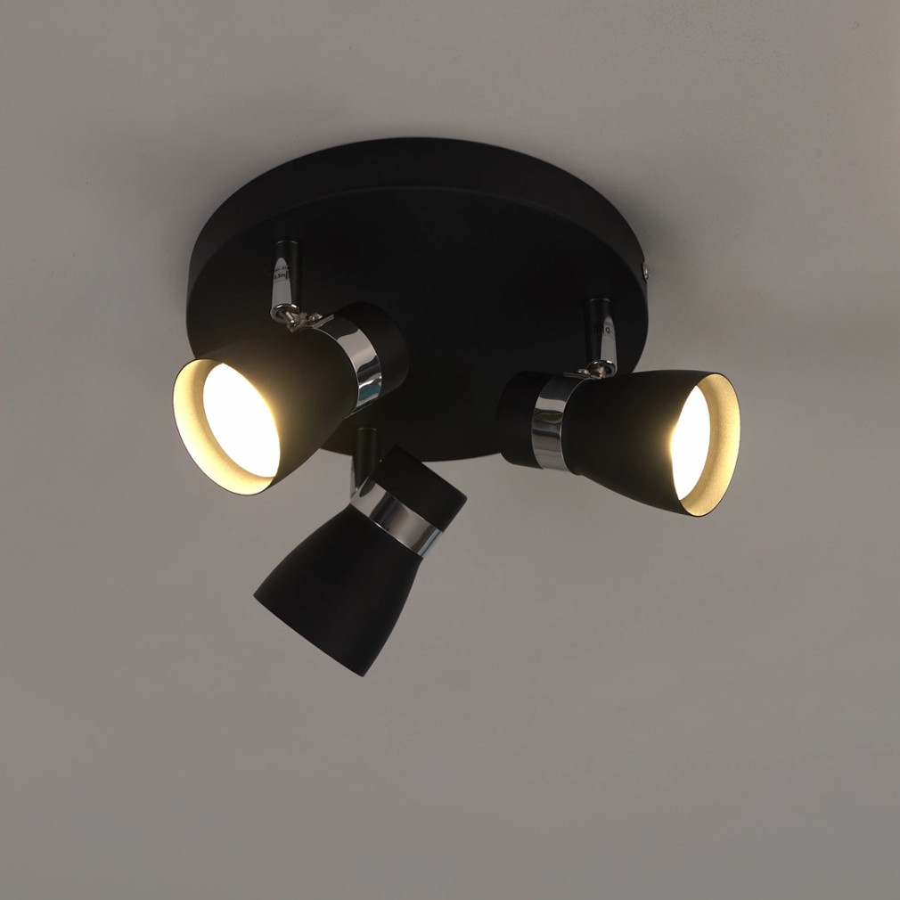 Spot lumina, rotund, negru - Enali Kanlux 28765