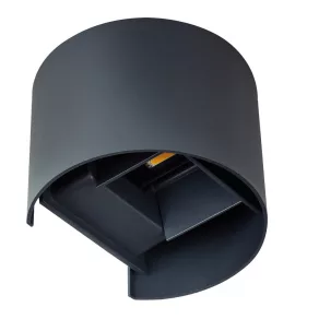   Lampă LED de perete pentru exterior, cu aprindere/stingere, 7 W, 4000 K, 360 lm, gri - Reka Kanlux 28991