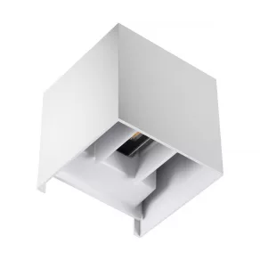   Lampă LED de perete pentru exterior, cu aprindere/stingere, 7 W, 4000 K, 360 lm, formă pătrată - Reka Kanlux 28992