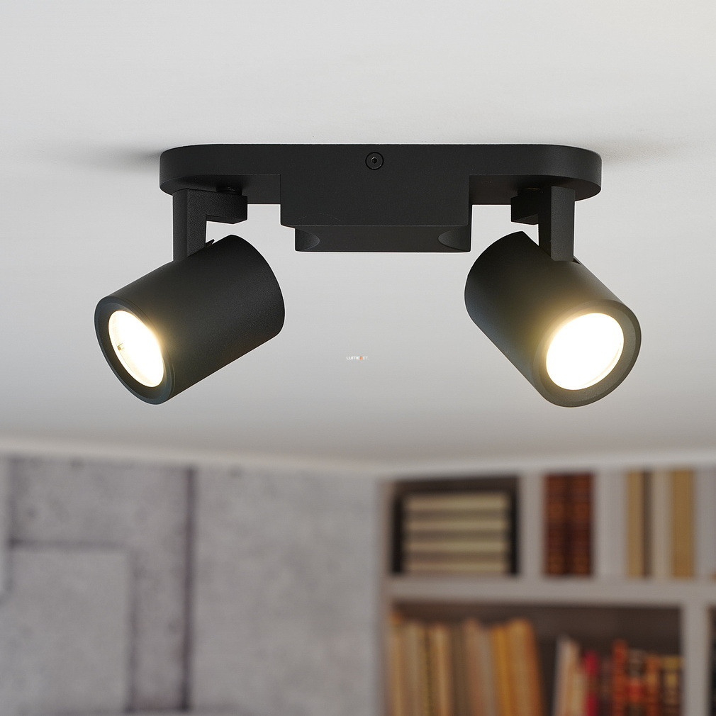 Spot de perete, negru, cu 2xGU10 - Laurin Kanlux 29123