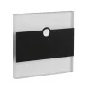 Lampă LED de scări încastrată cu senzor de mișcare, 0,8 W, 3000 K, 13 lm, negru - Terra Kanlux 29861