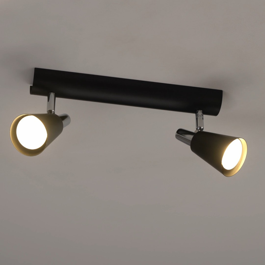 Spot de perete, negru, cu 2xGU10 - Sempra EL Kanlux 33093