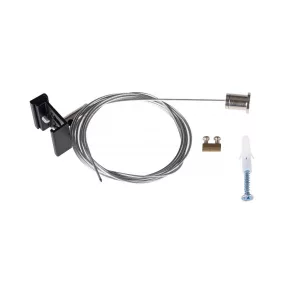   Cablu de suspendare cu auto-reglare, 2 m, negru - Tear N Skit Kanlux 33257