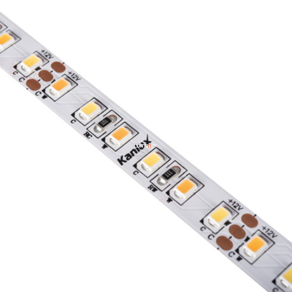 Bandă LED, 120 LED/m, CCT, 12V, 16W/m, 1300lm/m, 5 metri