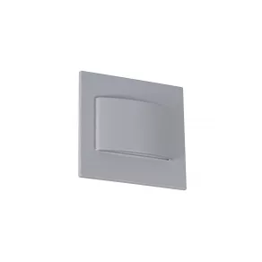   Lampă LED pentru scări, dreptunghiulară, 1,5 W, 3000 K, 15 lm, gri - Ernius Kanlux 33330