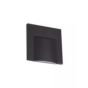   Lampă LED pentru scări, dreptunghiulară, 0,8 W, 3000 K, 15 lm, negru - Ernius Kanlux 33332