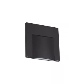   Lampă LED pentru scări, dreptunghiulară, 0,8 W, 4000 K, 15 lm, negru - Ernius Kanlux 33333